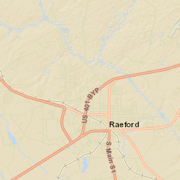 Hoke County Street Map