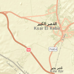 Ksar El Kebir Street Map