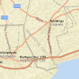 Liopétri Street Map