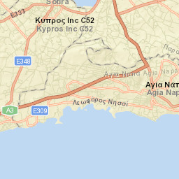 Ayia Napa Street Map