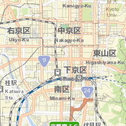 Kamigyō-ku Street Map