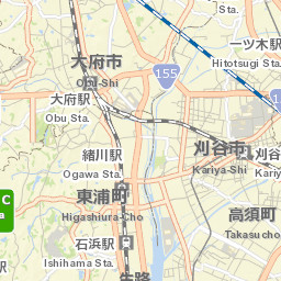 Ōbu Street Map