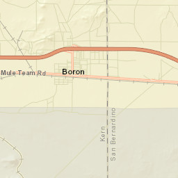 Boron Street Map