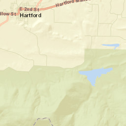 Hartford Arkansas Street Map