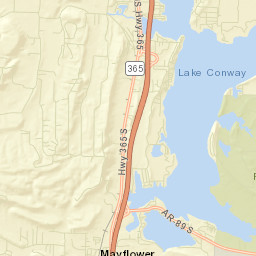 Round Mountain Arkansas Street Map
