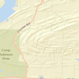 Saltillo Arkansas Street Map