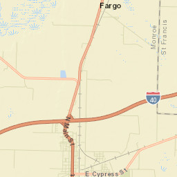 1128 North Charlyne Avenue Brinkley AR Street Map