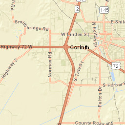 Corinth Street Map