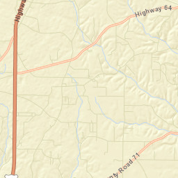 Parkertown Alabama Street Map