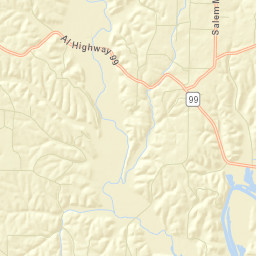 Mount Rozell Alabama Street Map