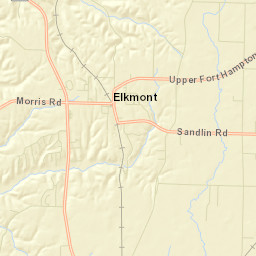 Morris Crossroads Alabama Street Map