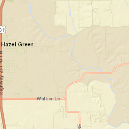 Skinem Alabama Street Map