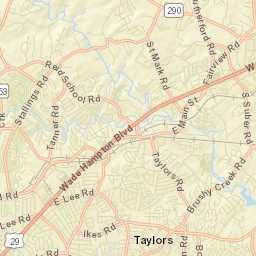 Taylors Street Map
