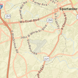 Spartanburg County Street Map