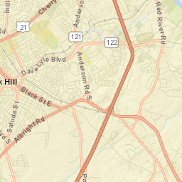 South Oakland Avenue, Rock Hill, SC 29730 Street Map