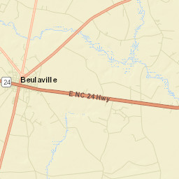 Beulaville Street Map