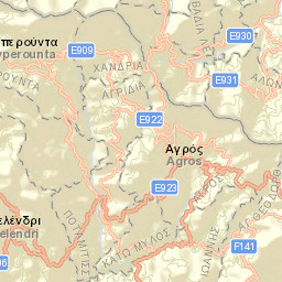 Kyperoúnta Street Map