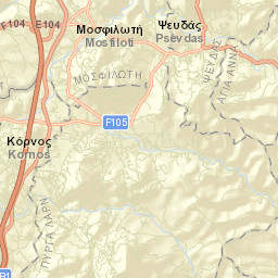 Psevdás Street Map