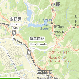 Sanda Shi Street Map
