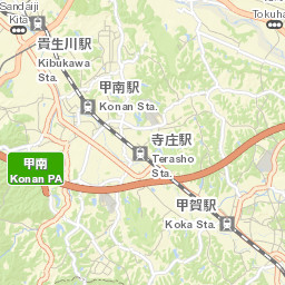 Kōka-shi Street Map