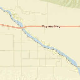 Cuyama California Street Map