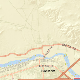 North Barstow California Street Map