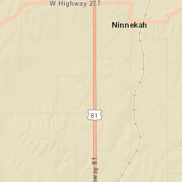Ninnekah Street Map