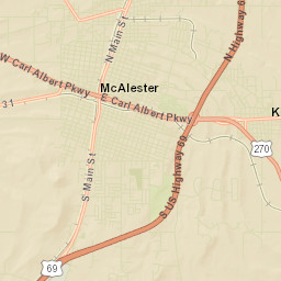 708 West Gene Stipe Boulevard, McAlester Street Map