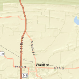 Anderson Arkansas Street Map