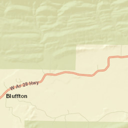Fourche Valley Arkansas Street Map