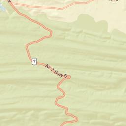 Fourche Junction Arkansas Street Map