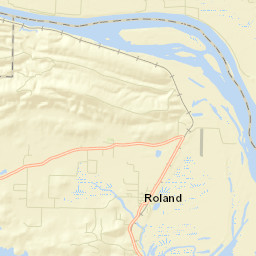 Roland Arkansas Street Map