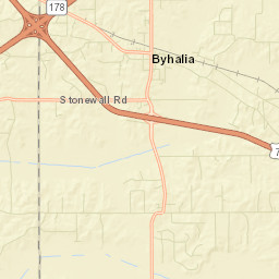 Byhalia Street Map