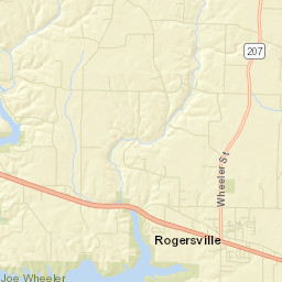 Rogersville Alabama Street Map