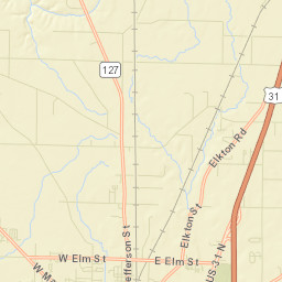 Carey Alabama Street Map