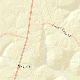 Skyline Alabama Street Map