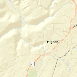 Higdon Alabama Street Map