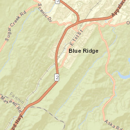 Blue Ridge Street Map