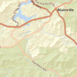 Blairsville Street Map