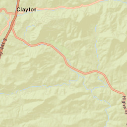Rabun County Street Map