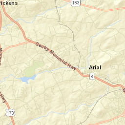 Arial Street Map
