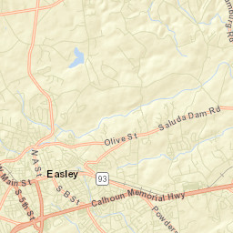 Easley Street Map