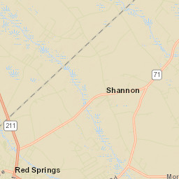 Red Springs Street Map