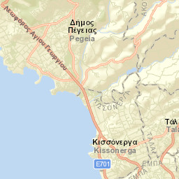 Pégeia Street Map