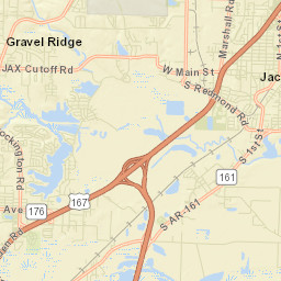 Valentine Arkansas Street Map