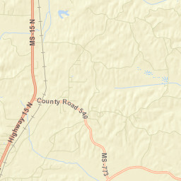 Tippah County Street Map