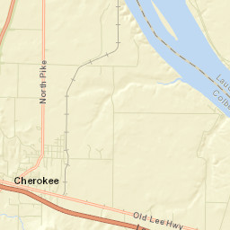 Cherokee Alabama Street Map