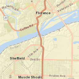 Olland Alabama Street Map