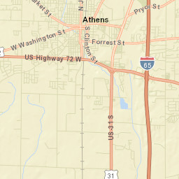 Hannah Alabama Street Map
