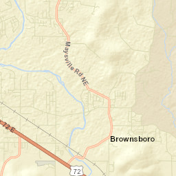 Brownsboro Alabama Street Map